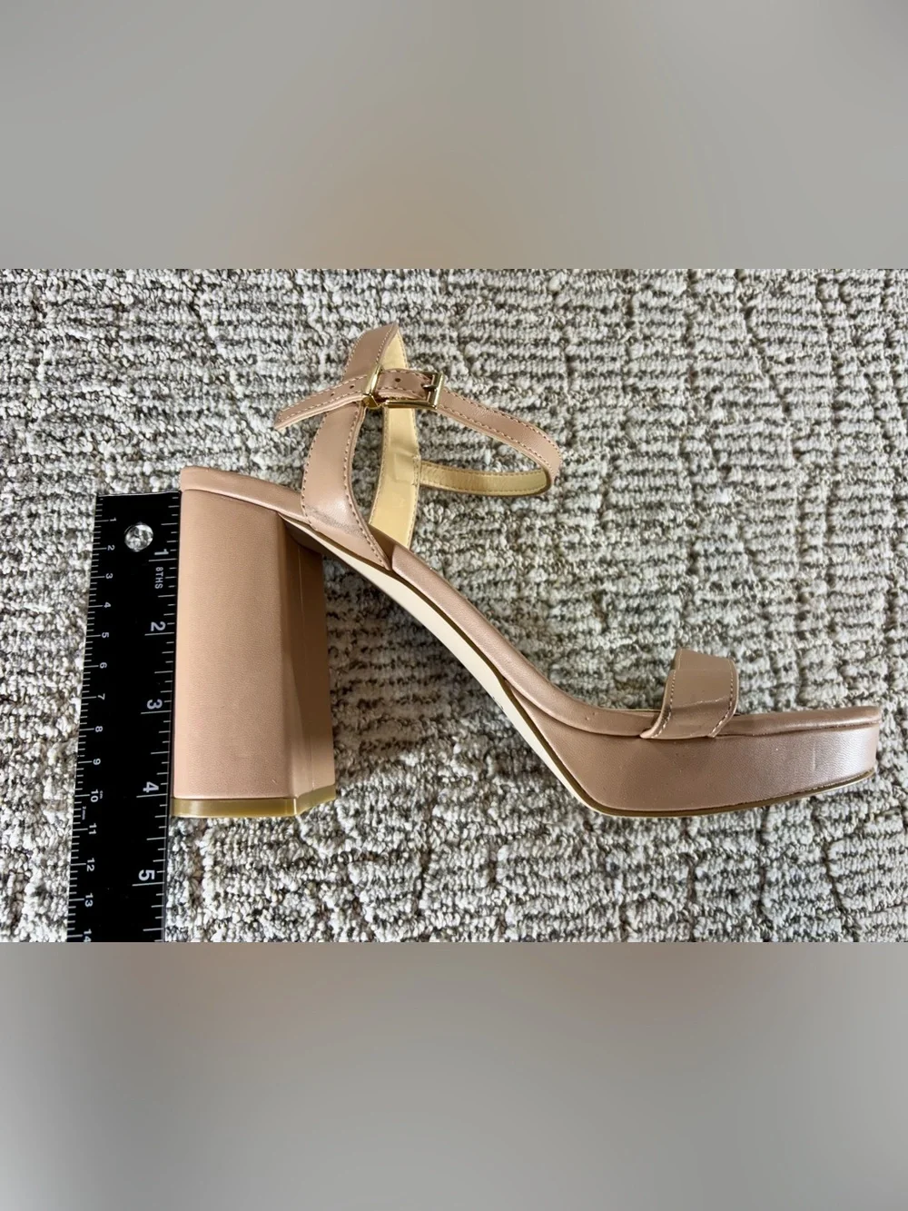 NEW Sole Society Women’s Size 10 Beige Block Heel Sandals